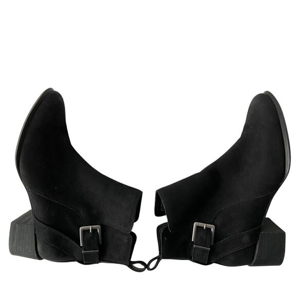 Vionic Sienna Waterproof Black Ankle Boots Buckle Side Zip in Size 6 - Picture 7 of 12